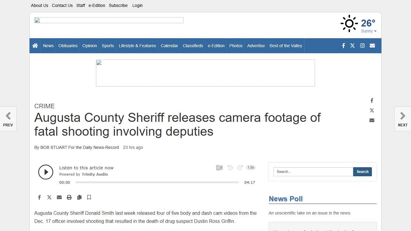 Augusta County Sheriff releases camera footage of fatal shooting involving deputies | Public Safety | dnronline.com